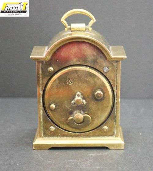 SWIZA 8 Brass Clock - From the "Royal" range with " Florentine dial" - Small - Not working