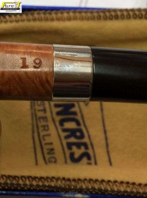 Sterncrest Sterling Imported Briar Root (LHS) smoking pipe - Unused - RARE!