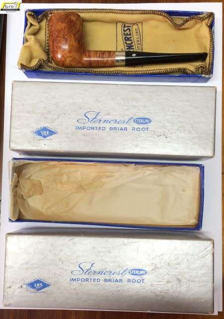 Sterncrest Sterling Imported Briar Root (LHS) smoking pipe - Unused - RARE!