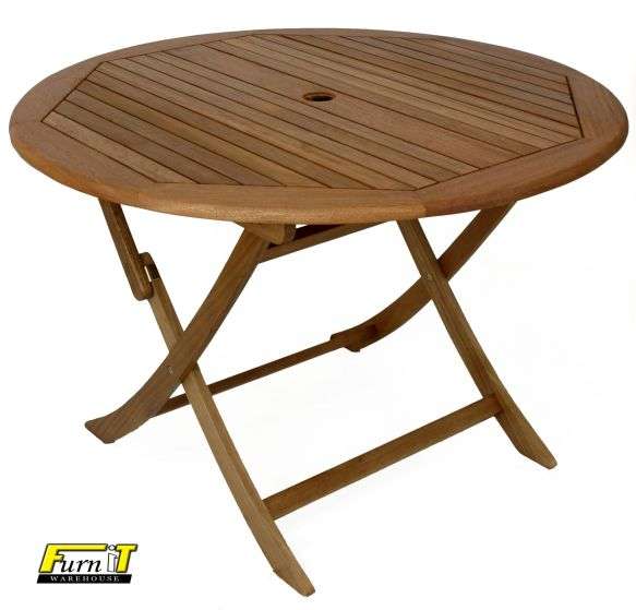 Round Table (FOLDING) - Hardwood - Outdoor