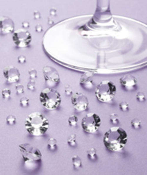 Table scatter crystals - clear