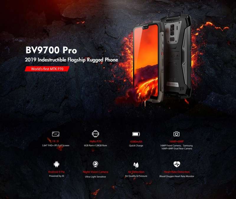 Blackview BV9700 Pro 6GB, 128GB, IP68, IP69K, Dual-SIM **LOCAL STOCK** **NEW**