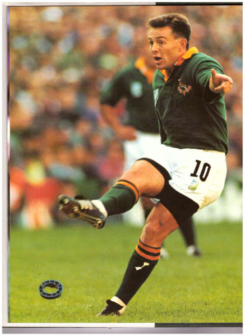 THE STORY OF THE RUGBY WORLD CUP SOUTH AFRICA 1995 WITH BOOKLET AND USED TICKETS *SIGNED*