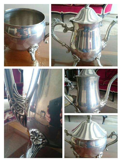 SILVER PLATED TEA SET,  IN BEAUTIFUL CONDITION!
