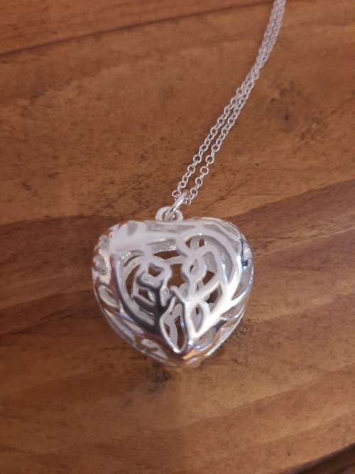 3D Heart Shape Necklace and Pendant