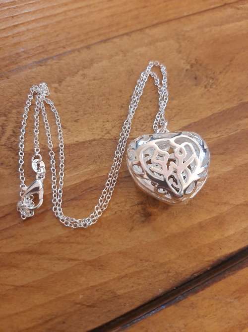 3D Heart Shape Necklace and Pendant
