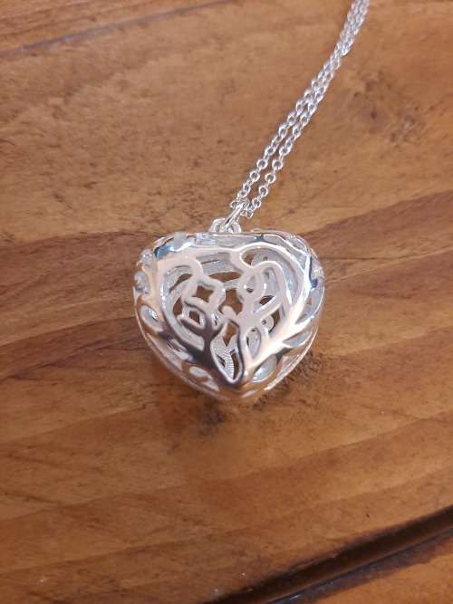 3D Heart Shape Necklace and Pendant