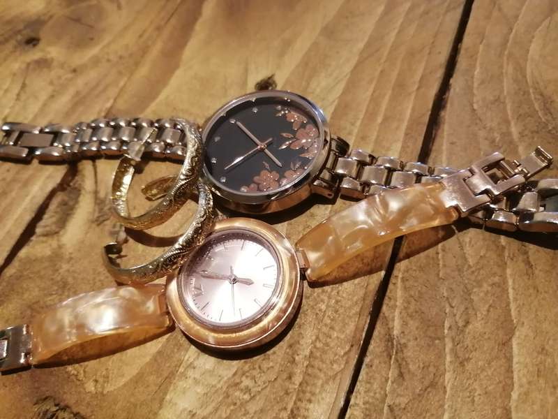 Two Ladies Watches and Earing Set - COMBO