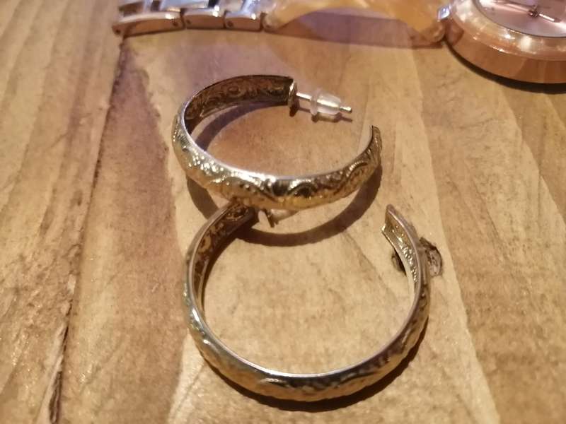 Two Ladies Watches and Earing Set - COMBO