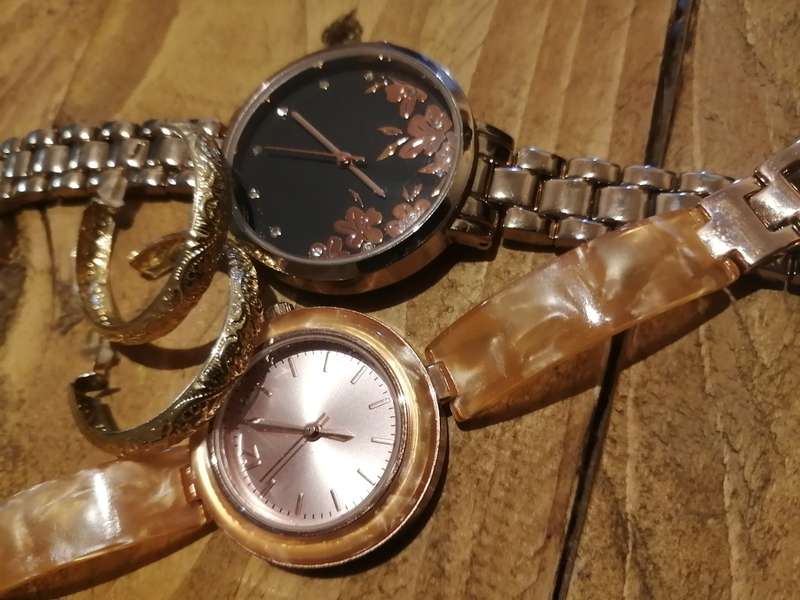 Two Ladies Watches and Earing Set - COMBO