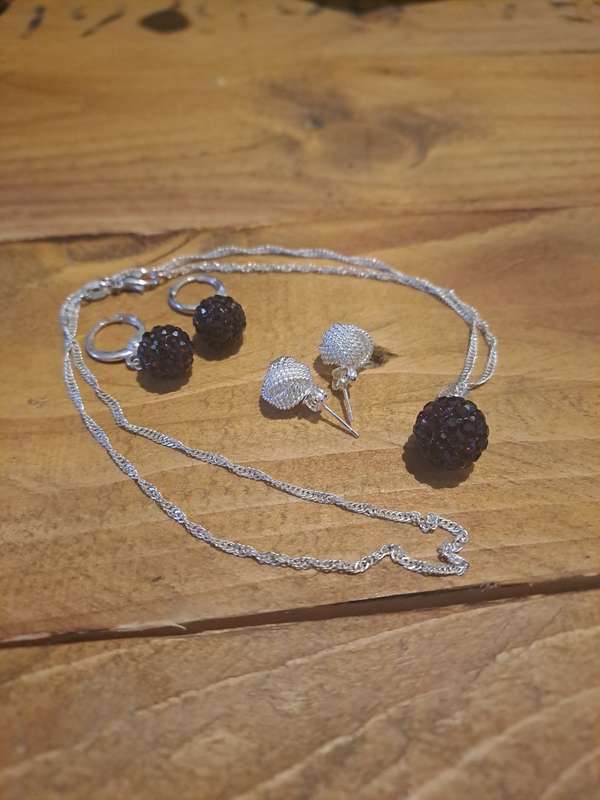 Necklace and Two Earing Sets!