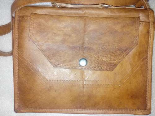 Handcrafted genuine leather crossbody bag