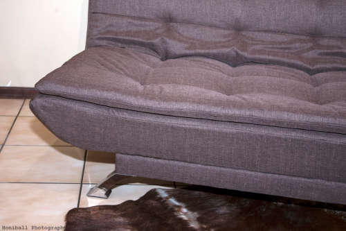 FABRIC Sleeper Couch DARK BROWN