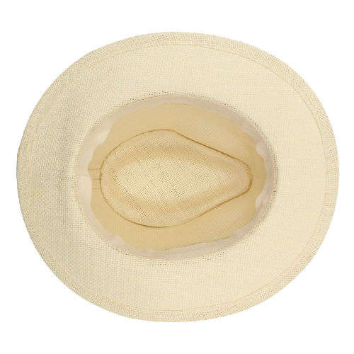 (FREE SHIPPING) Panama fedora Summer Beach straw cream white sun hat men women man woman