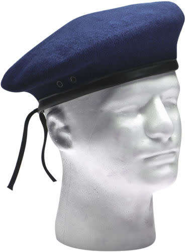 Blue berets Cool blue Wool Military Special Force Army French Artist