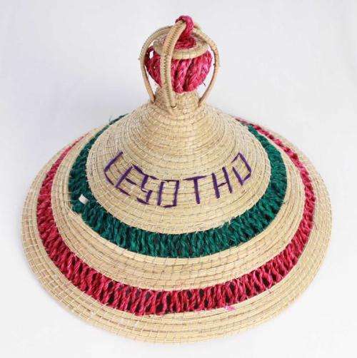 Traditional African cultural Basotho headwear headgear hat