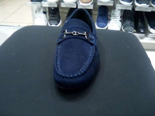 (Boat Blusher) Formal Casual suede velvet shoes for men (bLUE)