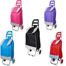 Grocery Large Shopping Trolley Bag On Wheels Push Tote Foldable Grocery Luggage
