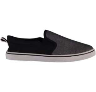 (MANCINI) Cool Canvas Slip-ons for men available in (Black and Navy Blue): 6-11