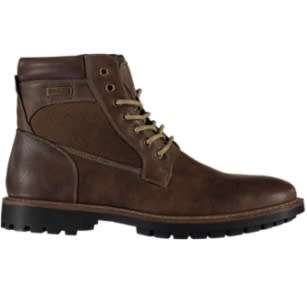 (MANCINI) Mens Elegant Laird semi- formal winter summer boots (Black and brown)