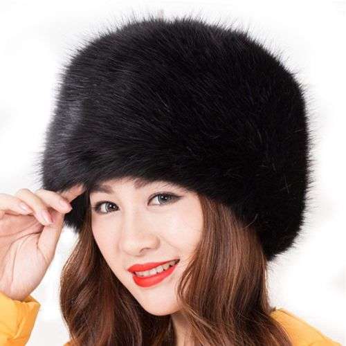 High Quality Fashion Russian Trapper Cossack Faux Fur Ladies Ushanka Winter Hats headewea