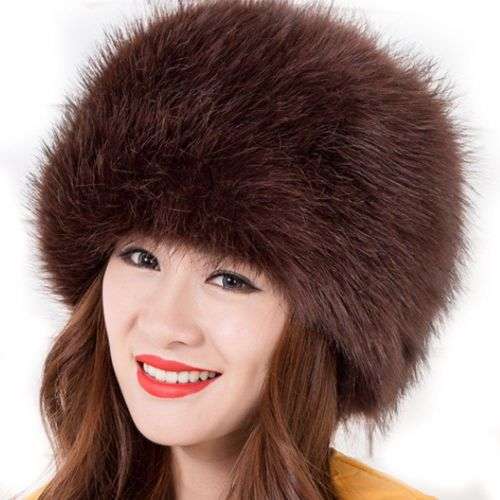 High Quality Fashion Russian Trapper Cossack Faux Fur Ladies Ushanka Winter Hats headewea
