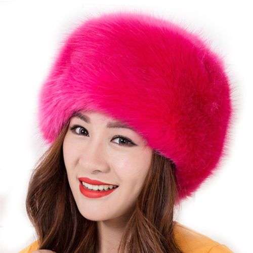 High Quality Fashion Russian Trapper Cossack Faux Fur Ladies Ushanka Winter Hats headewea