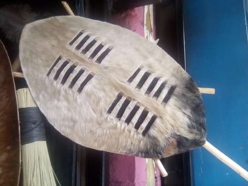 Zulu Ethnic African Cultural Traditional Nguni Shield(Ihawu)