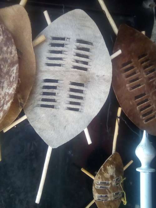 Zulu Ethnic African Cultural Traditional Nguni Shield(Ihawu)
