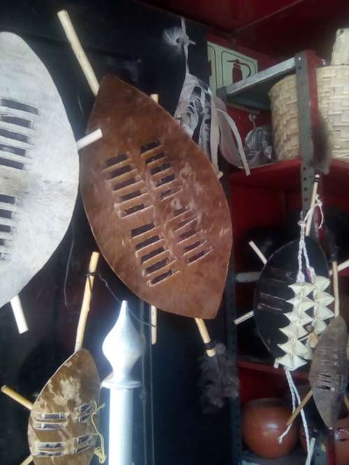 Zulu Ethnic African Cultural Traditional Nguni Shield(Ihawu)