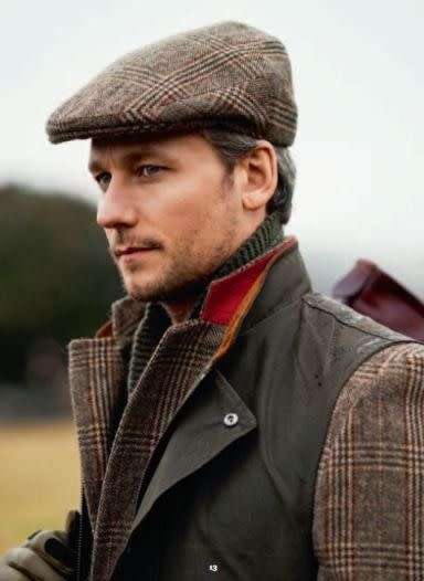 FLAT CAP newsboy BERET TRADITIONAL XHOSA HAT for men-BROWN
