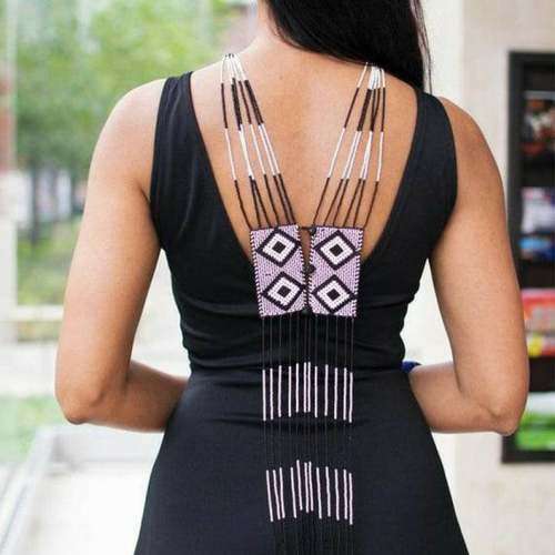 (FREE SHIPPING) cultural traditional zulu unisex Xhosa beaded tribal handmade ethnic tie necklace