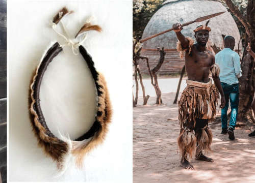 Zulu African headband headgear headwear