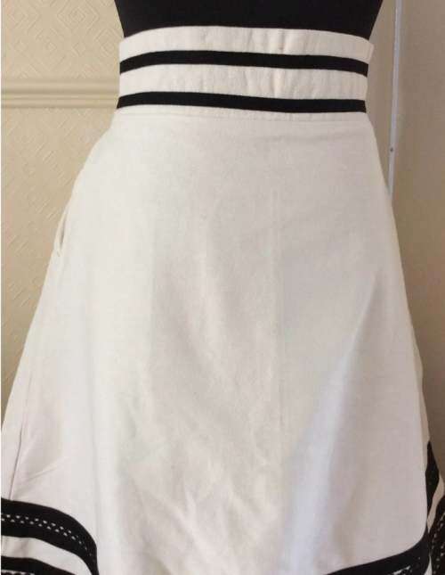 Traditional Xhosa skirt tailor made black and white for women