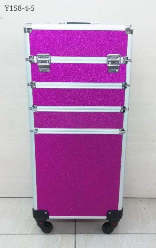 (PARIS) Toiletry cosmetics Makeup bag travel 4 in 1 Trolley Portable Professional Cosmetic Travel