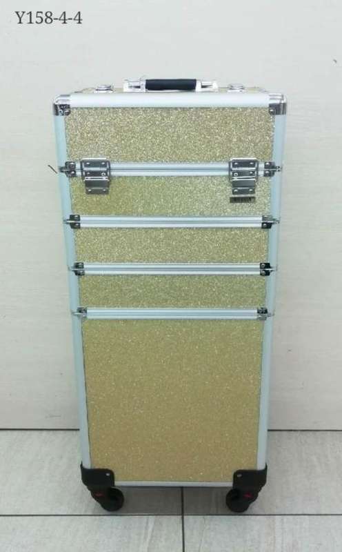 (PARIS) Toiletry cosmetics Makeup bag travel 4 in 1 Trolley Portable Professional Cosmetic Travel