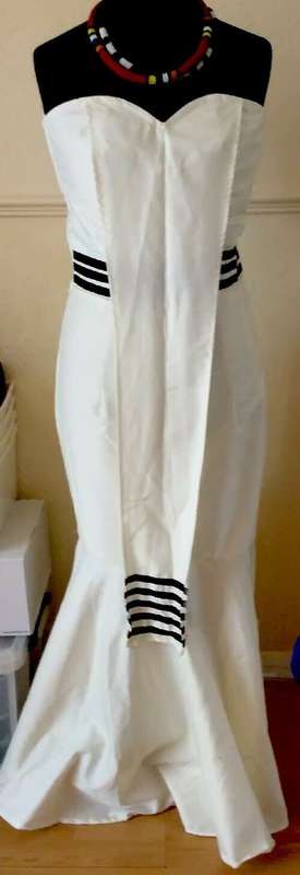 (FREE SHIPPING) African traditional cultural Xhosa Zulu Mermaid Classic  Dress for women