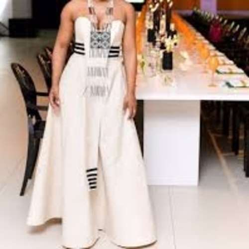 (FREE SHIPPING) African traditional cultural Xhosa Zulu Mermaid Classic  Dress for women