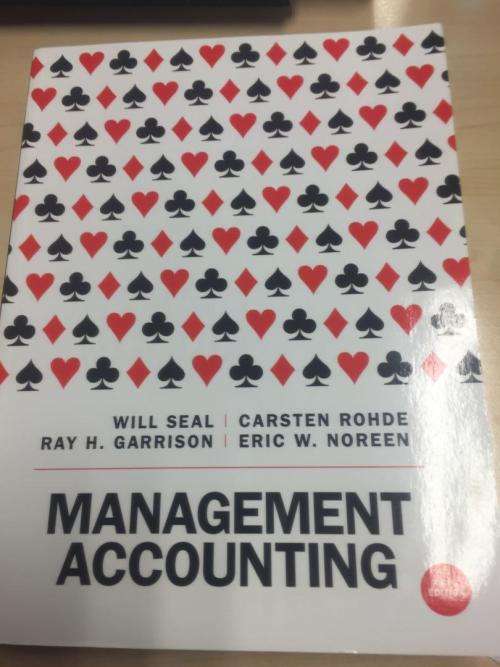 (FREE DELIVERY) Management accounting 5th FIFTH edition by will seal / ray h harrison