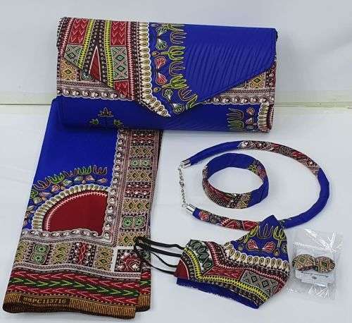 6 piece African purse set ,Africa Print bag, Africa clutch,Ankara purse, Africa bag