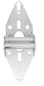 Premium No.4 Steel Hinge Set for Sectional Garage Doors - Durable Pack of 2