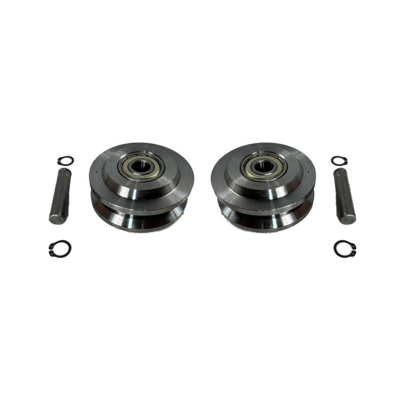 Sliding Gate Wheel Replacement Set  - Steel (74mm) for 80mm