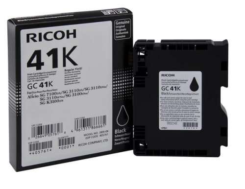 Ricoh GC 41K , Black Gel Toner , 2500pages