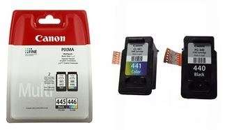 Canon PG-445 Black and CL-446 Color ink Cartridges Multi-Pack Bundle