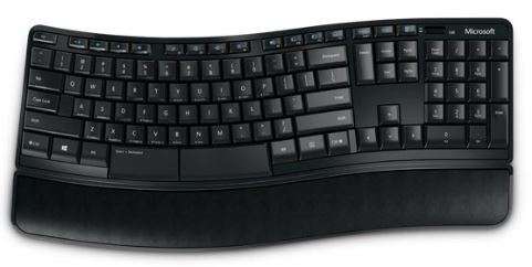 Microsoft Sculpt Comfort Pack - Wireless Full size Keyboard with with detachable cushioned palmrest