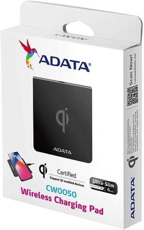 Adata Wireless Qi-Certified Charging Pad 5W Ultra-Thin Micro USB Black (FREE SHIPPING)