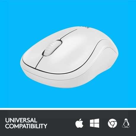 Logitech M220 SILENT Wireless Mouse - White