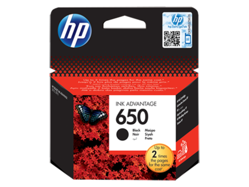 HP 650 Black Original Ink Advantage Cartridge for HP 1015, 1515, 2515, 2545, 2645, 4645