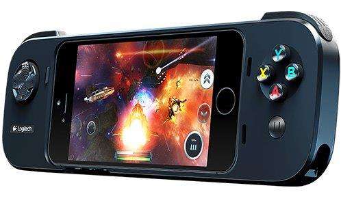 Logitech -  Powershell Game Controller + Battery for iPhone 5/5s (iOS 7) or iPod touch (5th Gen)