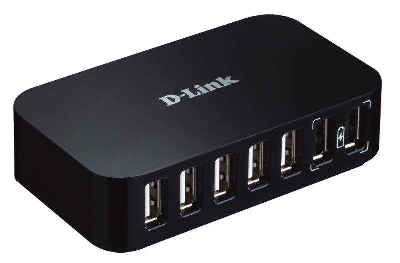 D-link - 7port USB 2.0 hub